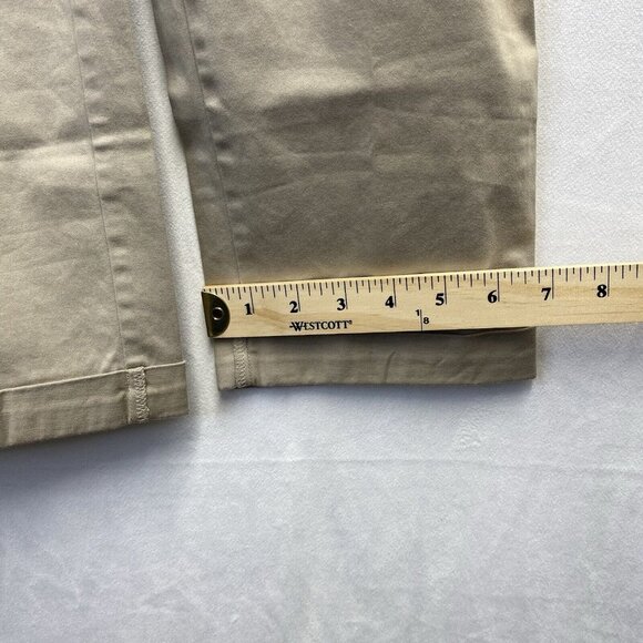 Old Navy Maternity Cuffed Ankle Pants Women Size 2 Khaki Stretch With Pockets - Picture 10 of 16